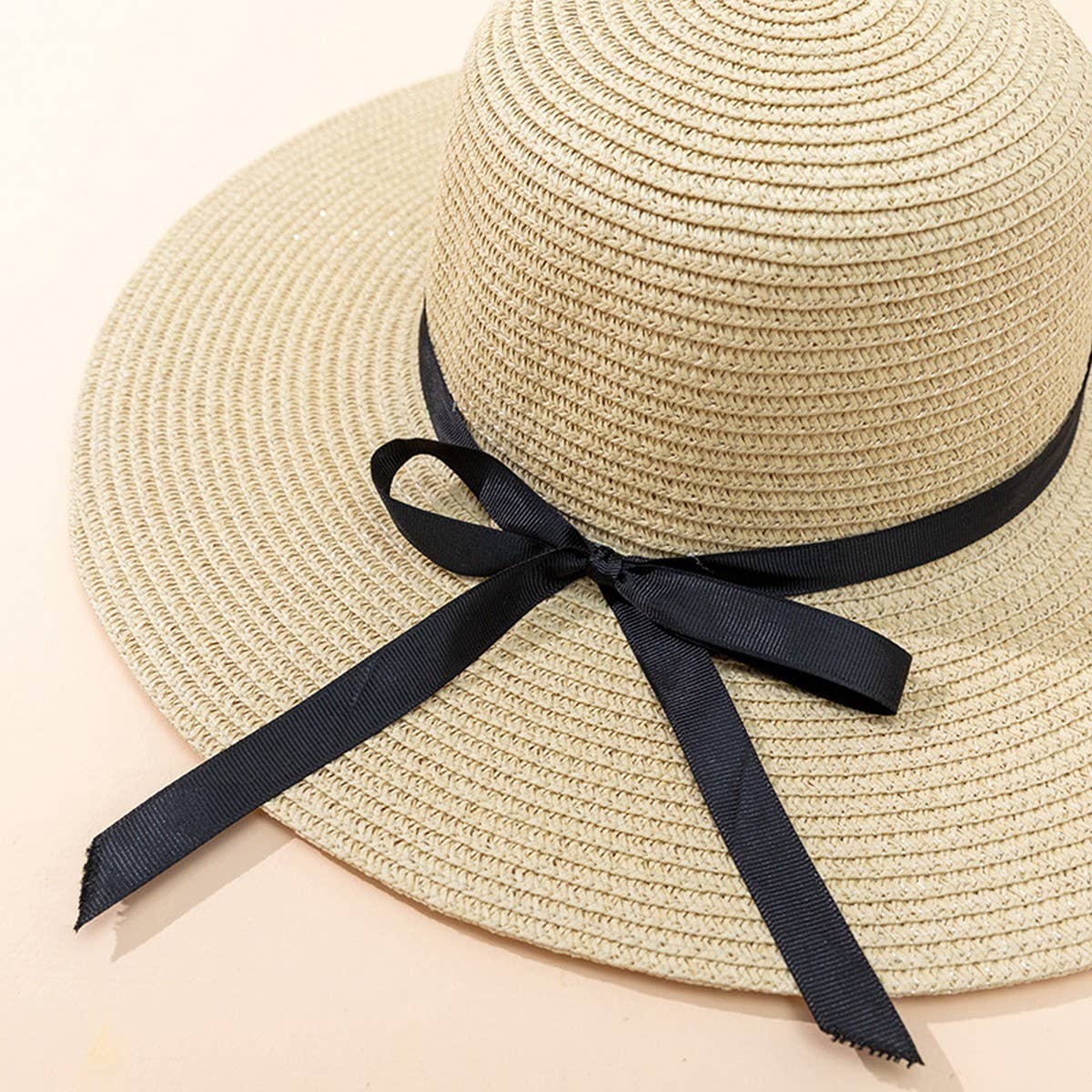 SUMMER BEACH FASHION VERSATILE BOW SUN HAT