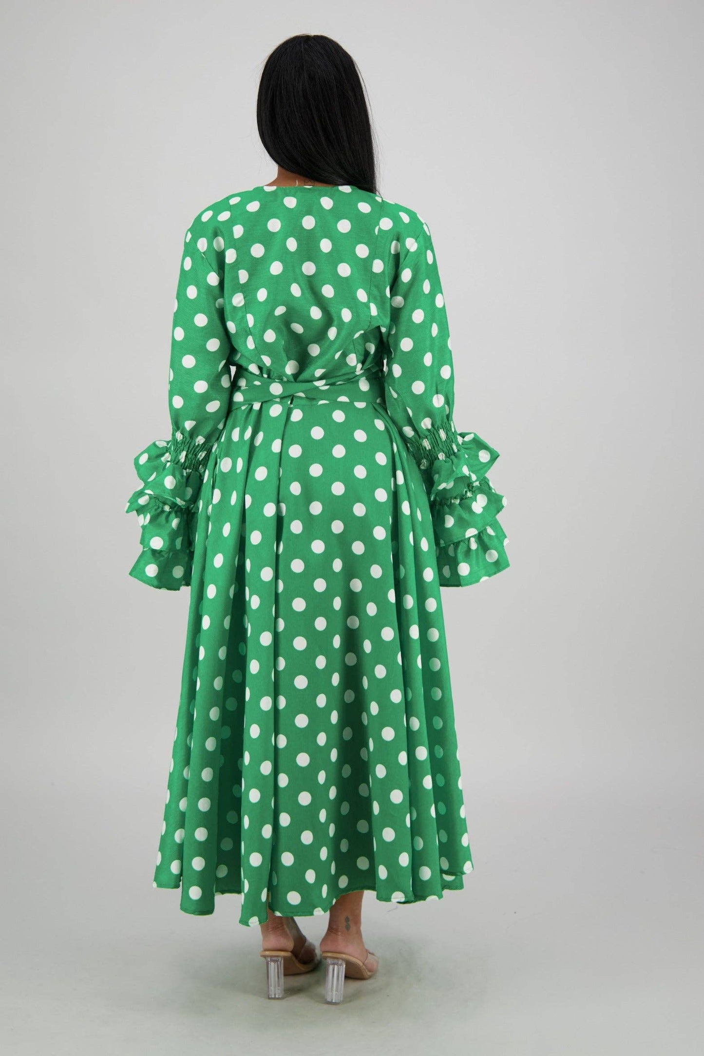 Polka Dot Wrap Dress (3 Colors) 241624-B090