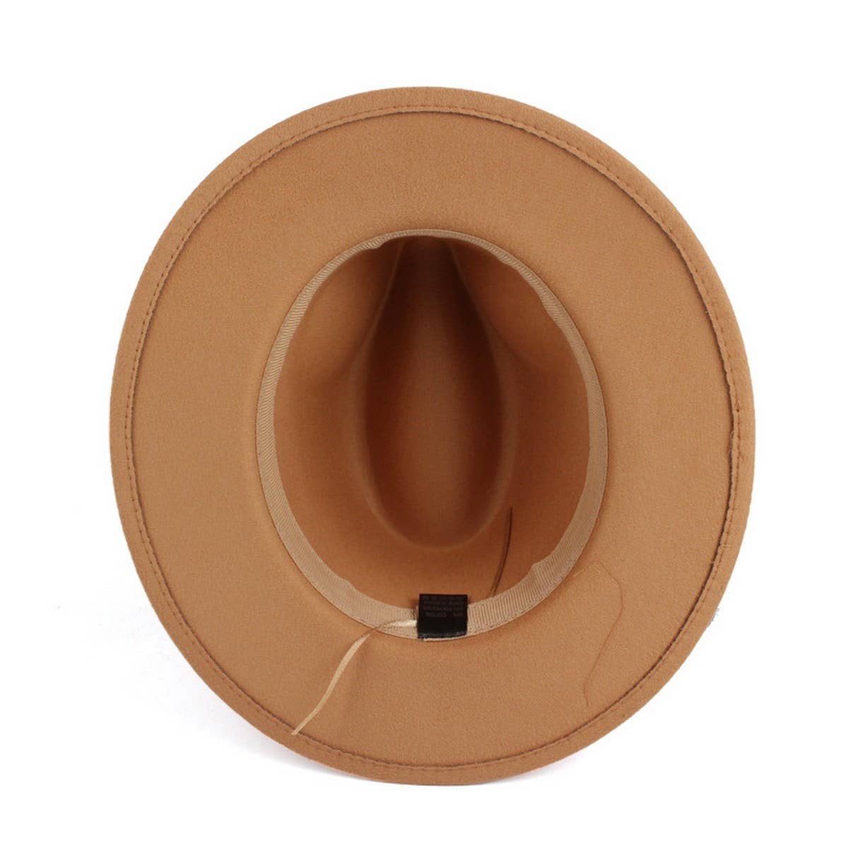 WOMEN'S DENIM BLUE FABRIC BAND PANAMA HAT