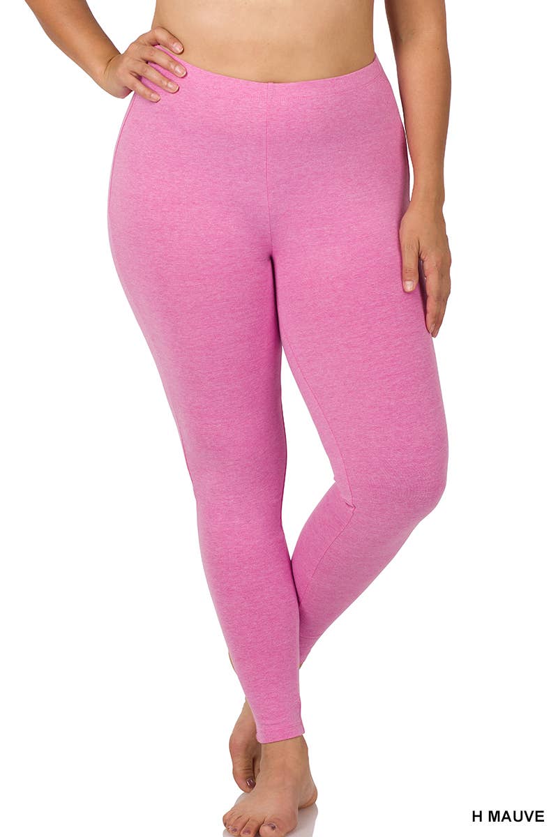 PLUS SIZE BETTER COTTON FULL LENGTH LEGGINGS - Passion of Essence Boutique