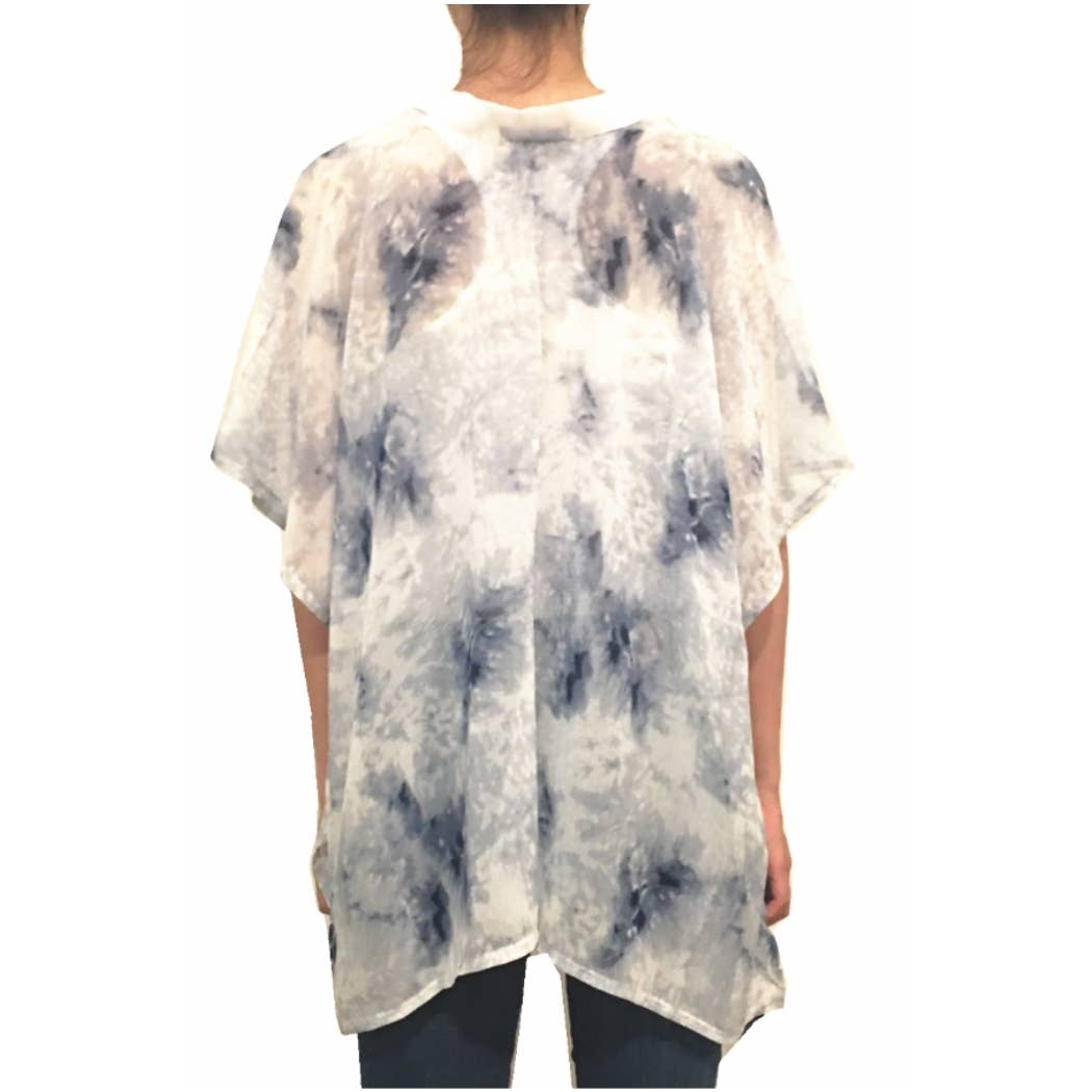 TIE DYE KIMONO GREY