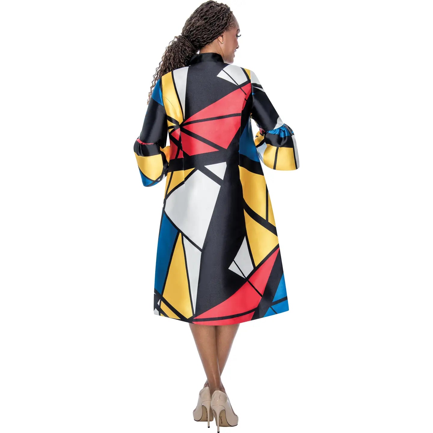 2Pc Duster Jacket and Dress Set By Nubiano  DN100052