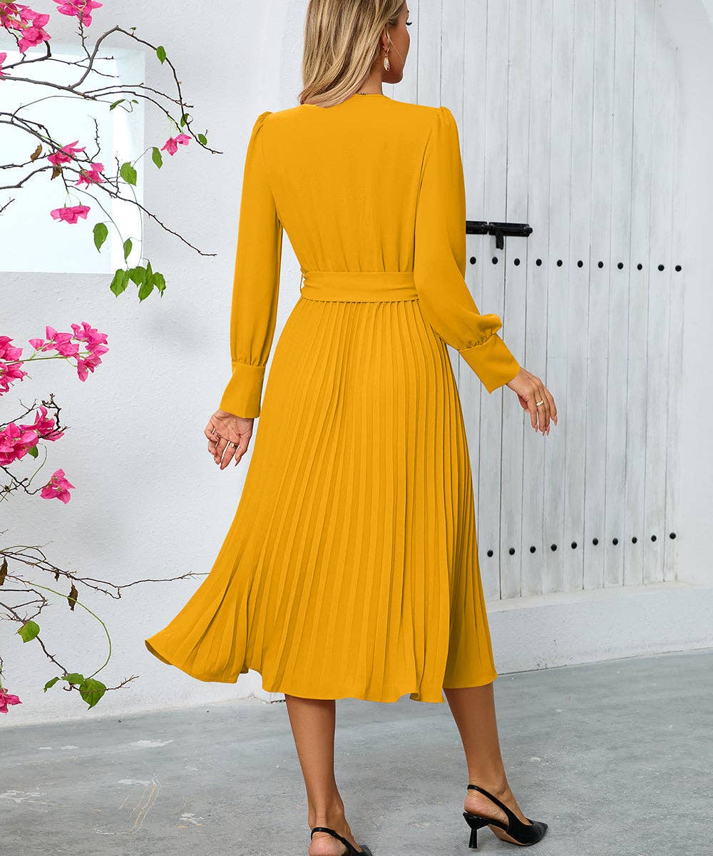 V-Neck Long Sleeve Dress for Every Occasion
