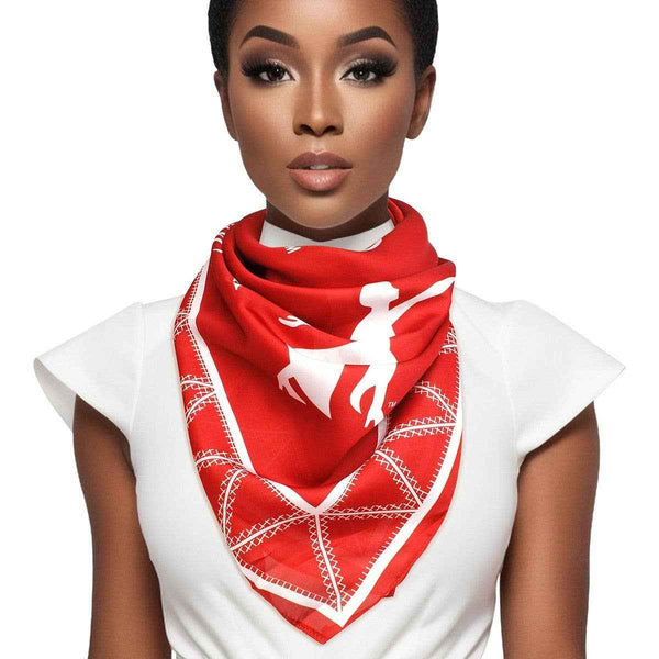 Delta Sigma Theta Sorority Lady Fortitude Red Square Scarf