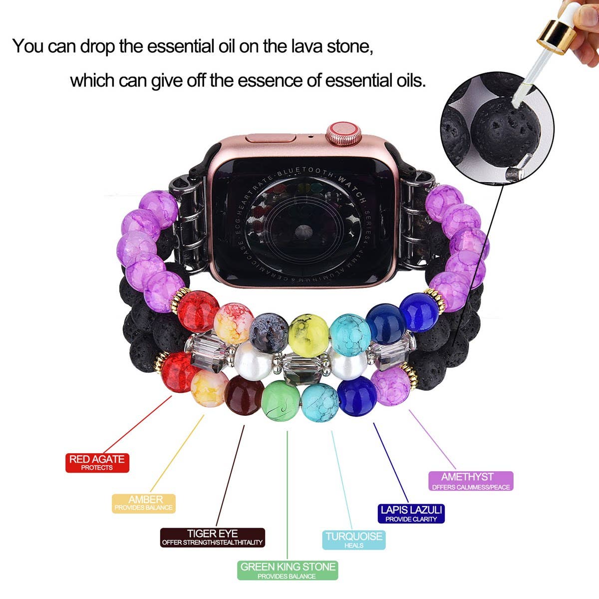 Beaded Apple Watch Bracelet
