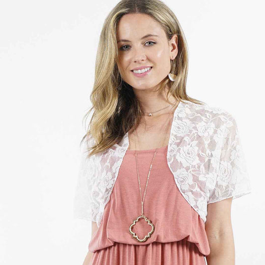 0713 Lace Sheer Cover-up Cardigan $1 SALE SI-14480