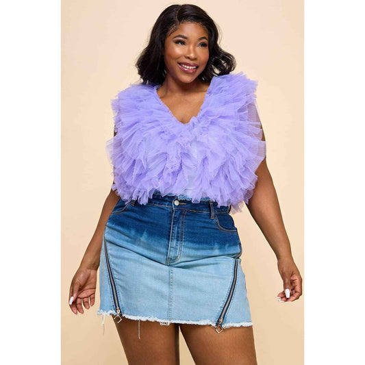 PLUS RUFFLE BODYSUIT