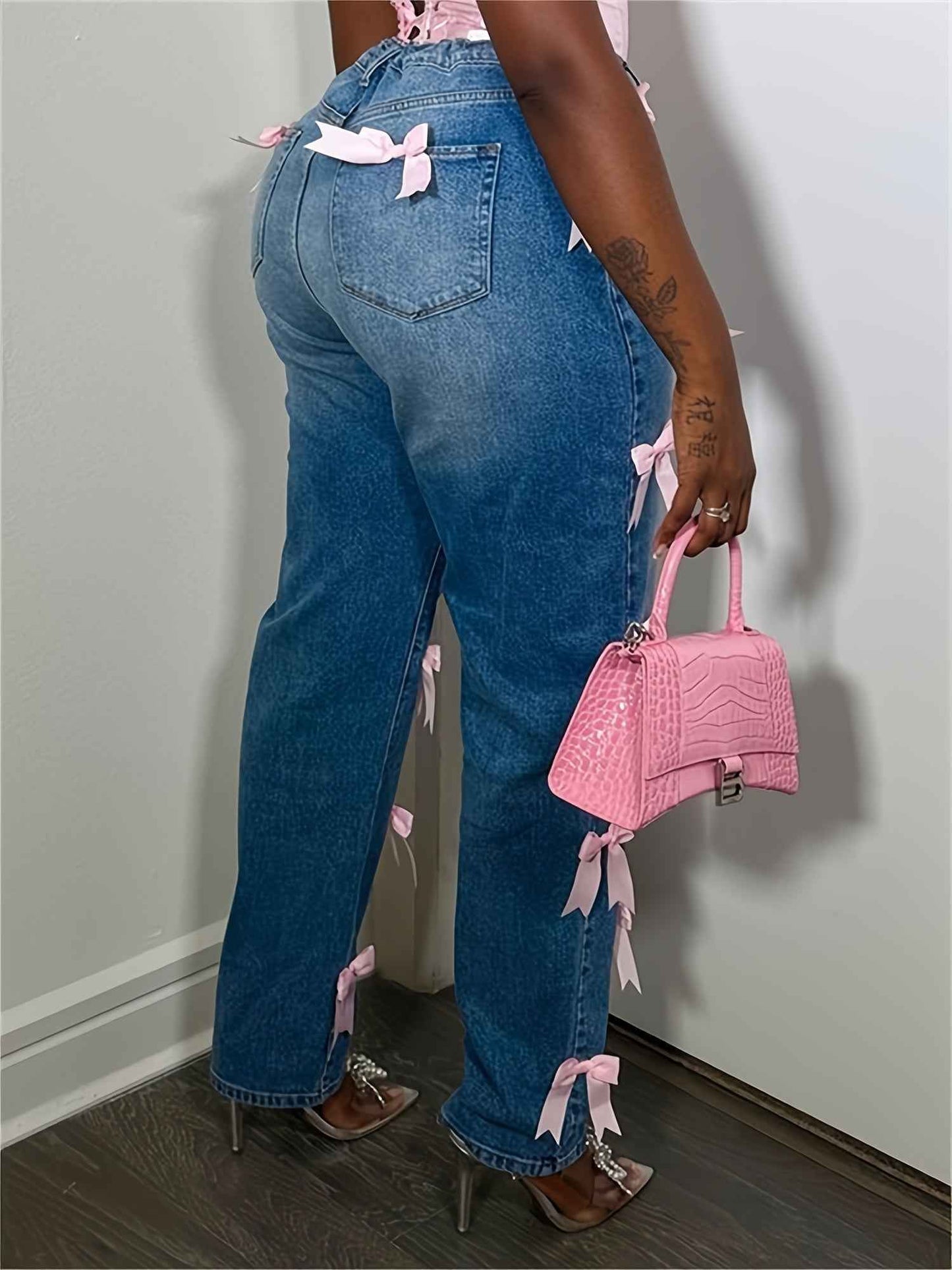 High-Rise Ripped Boyfriend Jeans for Women (Copy)