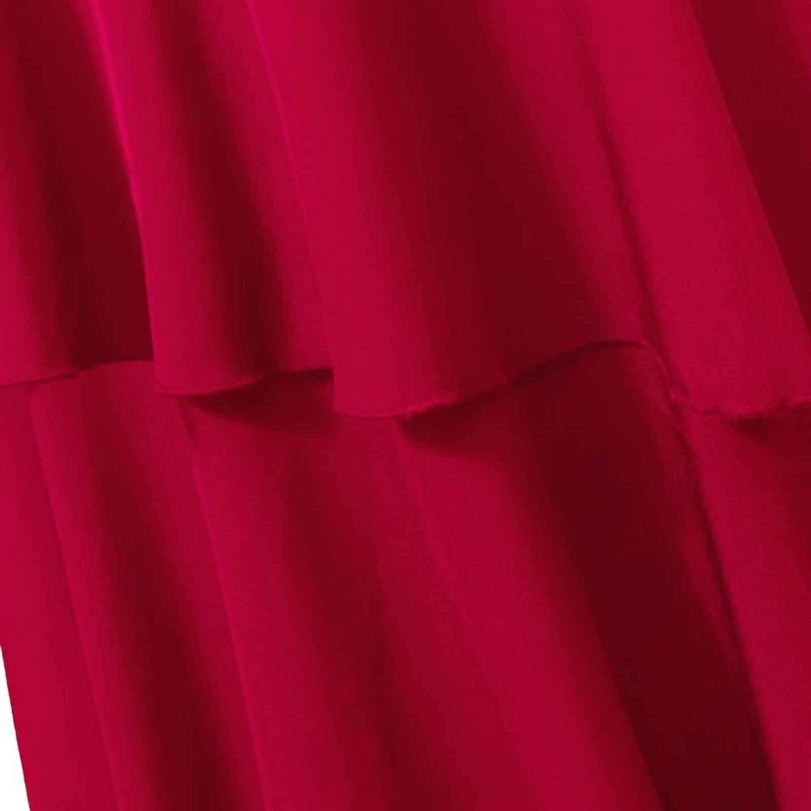 Elegant Ruffle Hem Tiered Skirt - High Waist Perfect for Womens Curvy Figure