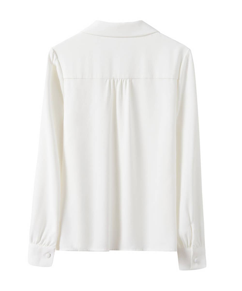 Pure Color Long Sleeve Shirt for Stylish Comfort