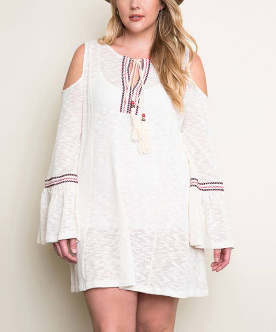 ..SI-1303 PLUS SIZE Bohemian dress