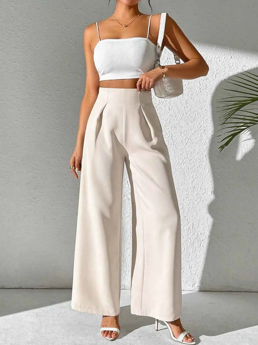 Wide Leg High Waist Pants