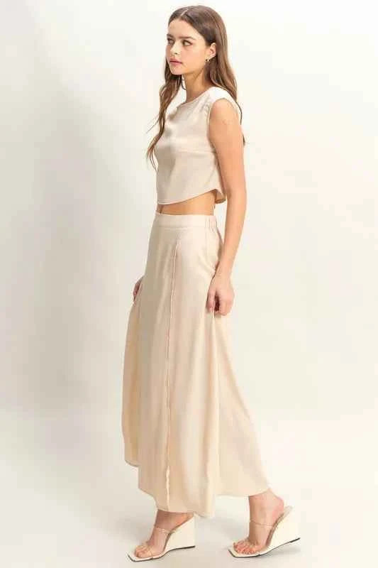 HYFVE Sleeveless Top and Maxi Skirt Set