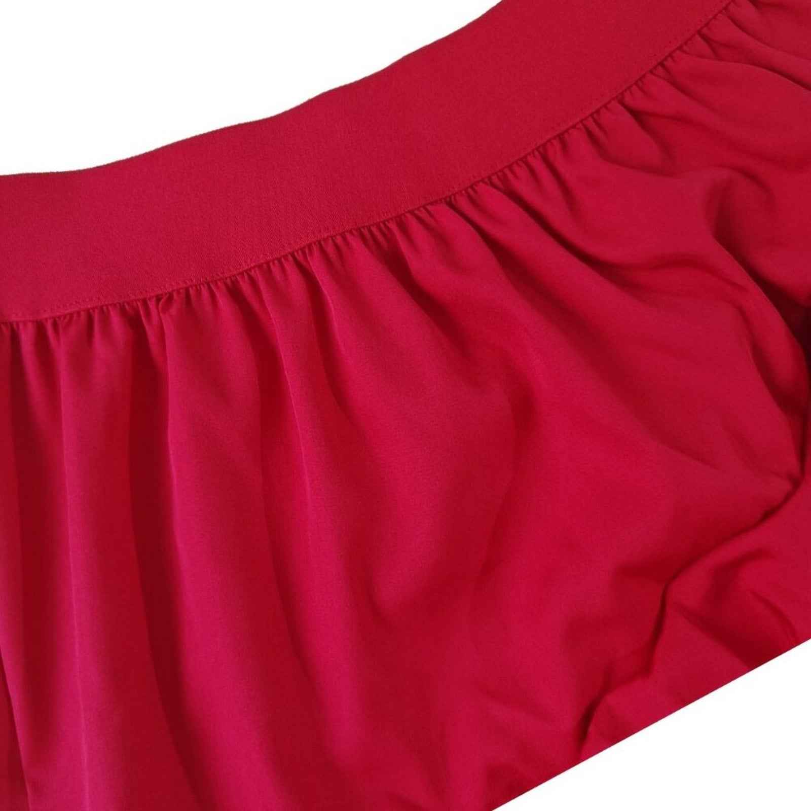 Elegant Ruffle Hem Tiered Skirt - High Waist Perfect for Womens Curvy Figure