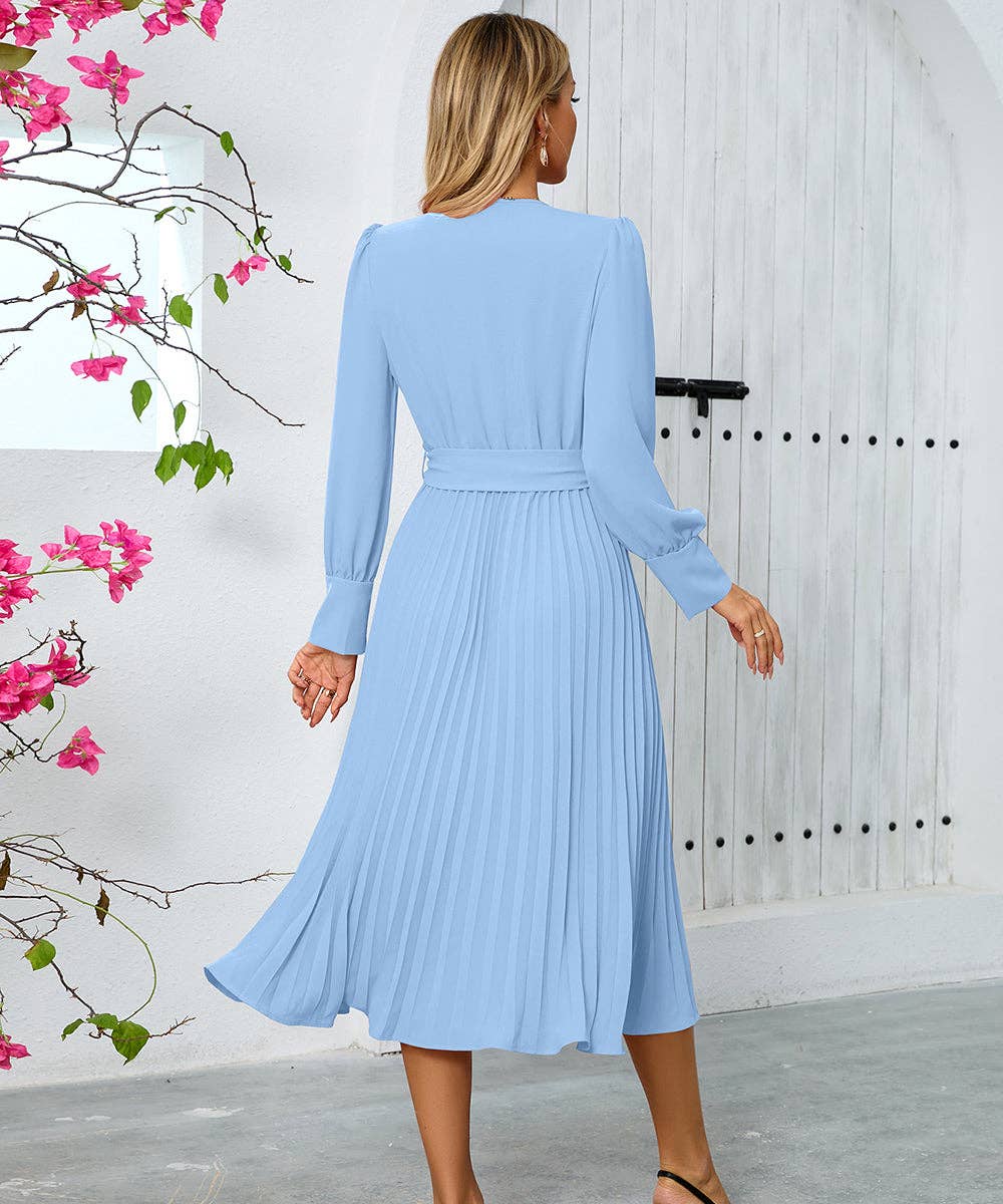 V-Neck Long Sleeve Dress for Every Occasion