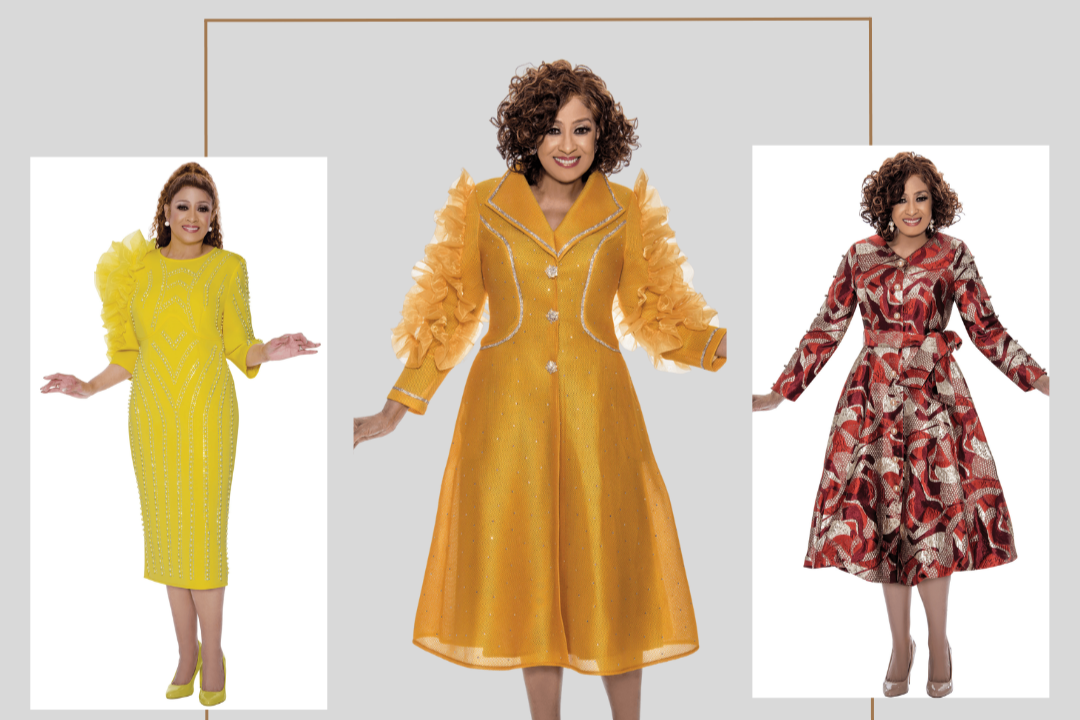 Women wearing Church Dresses