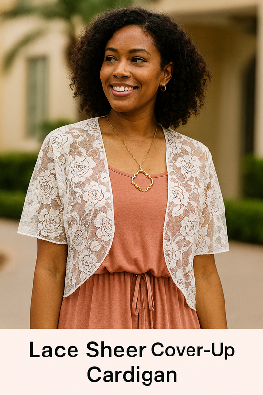 Lace Sheer Cover-up Cardigan