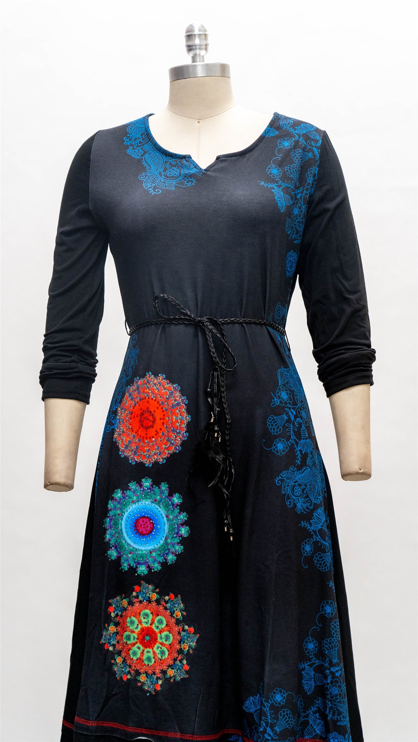 Michael K Belted Jersey Dress Black