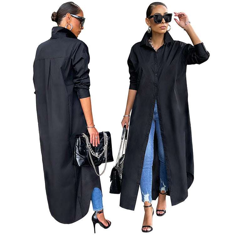 Passion Chic Button Down Classic Shirt Dress - Passion of Essence Boutique