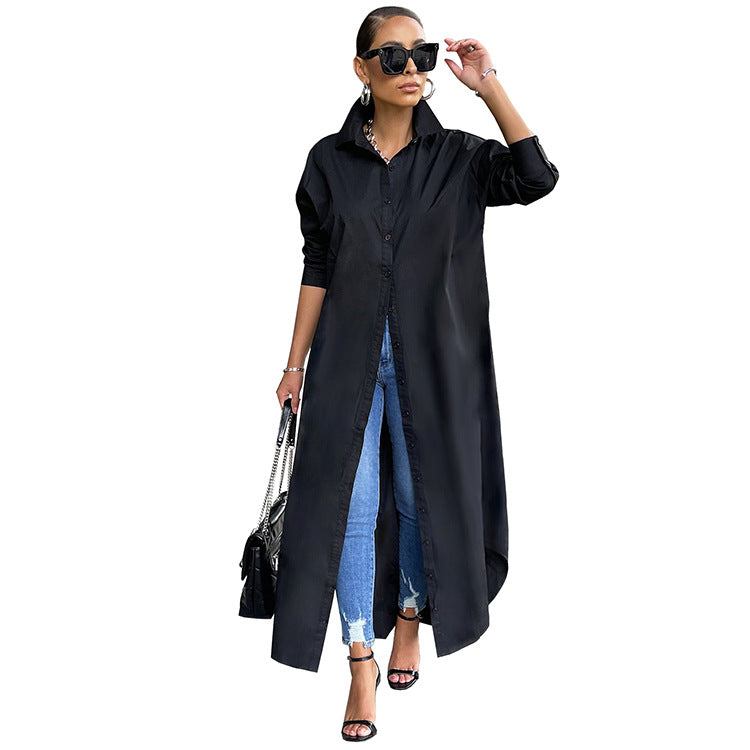 Passion Chic Button Down Classic Shirt Dress - Passion of Essence Boutique