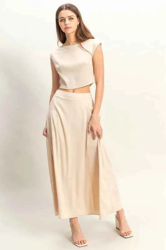 HYFVE Sleeveless Top and Maxi Skirt Set