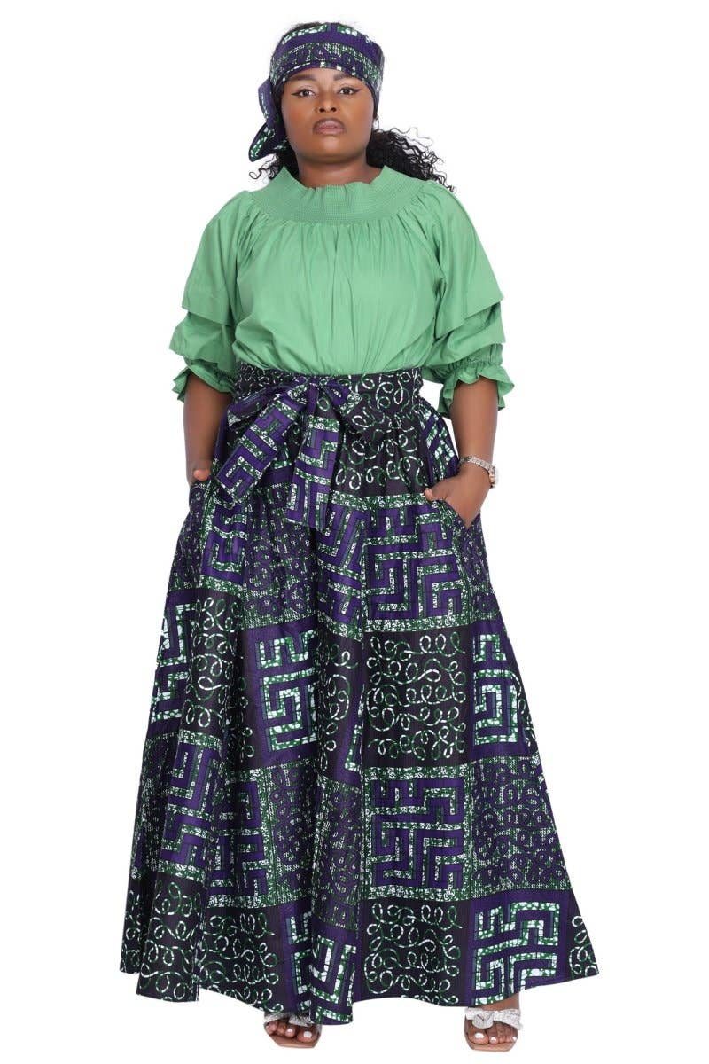 Off-Shoulder Ruffle Sleeve Blouse AT-2466