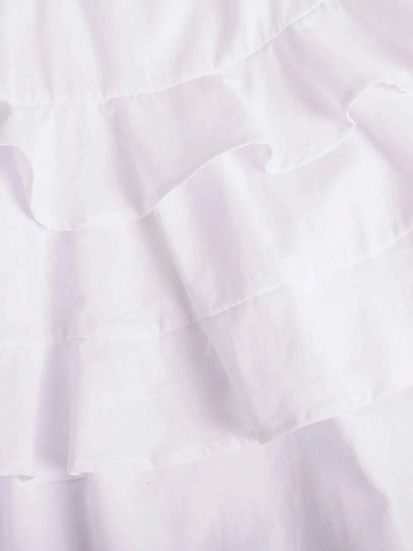 Ruffle Layered Tie Shoulder Cami Dress