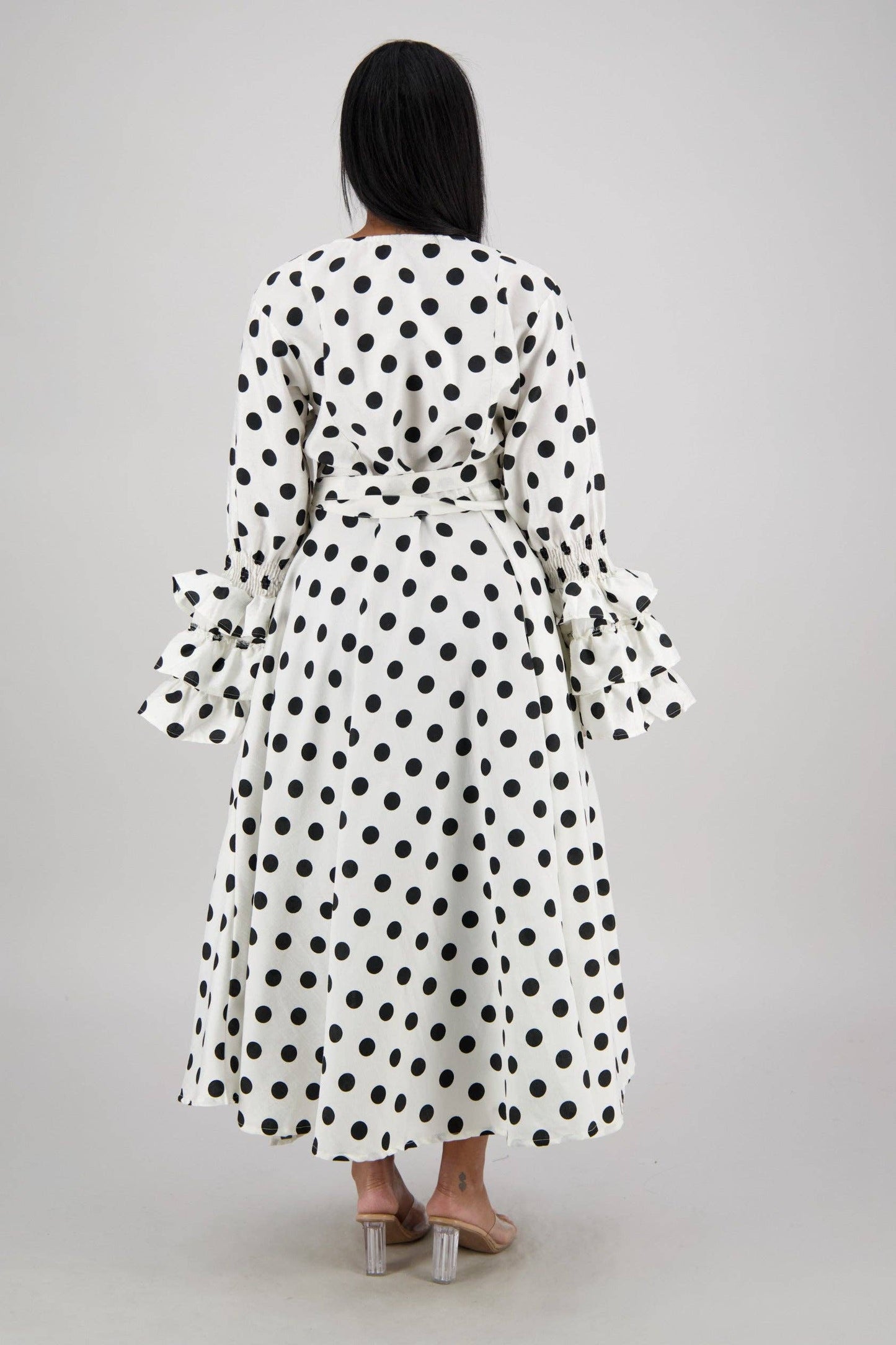 Polka Dot Wrap Dress (3 Colors) 241624-B090