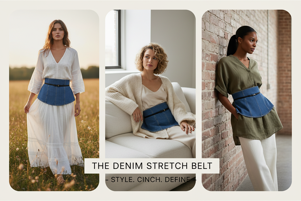 Denim Skirt Belt Product Banner