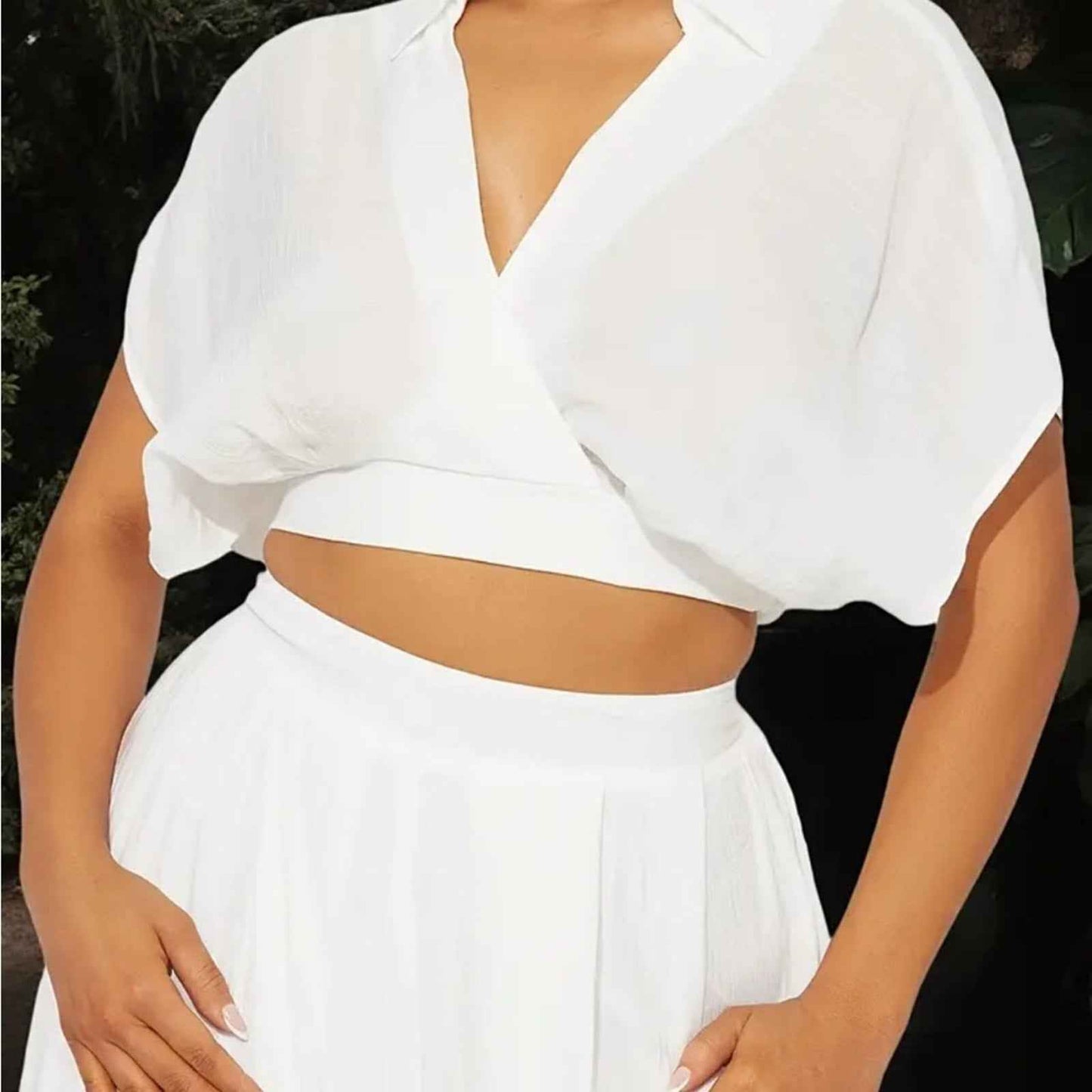 Chic White Wide Leg Jumpsuit