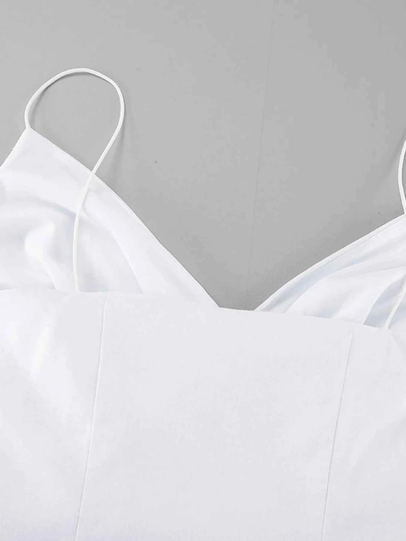 Ruffled V-Neck Maxi Dress