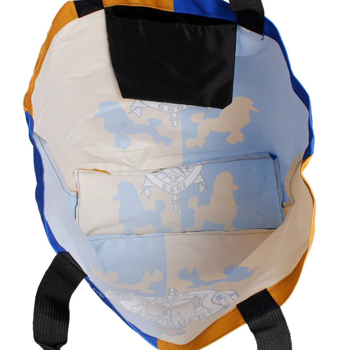Backpack with a pattern of dogs on a white background