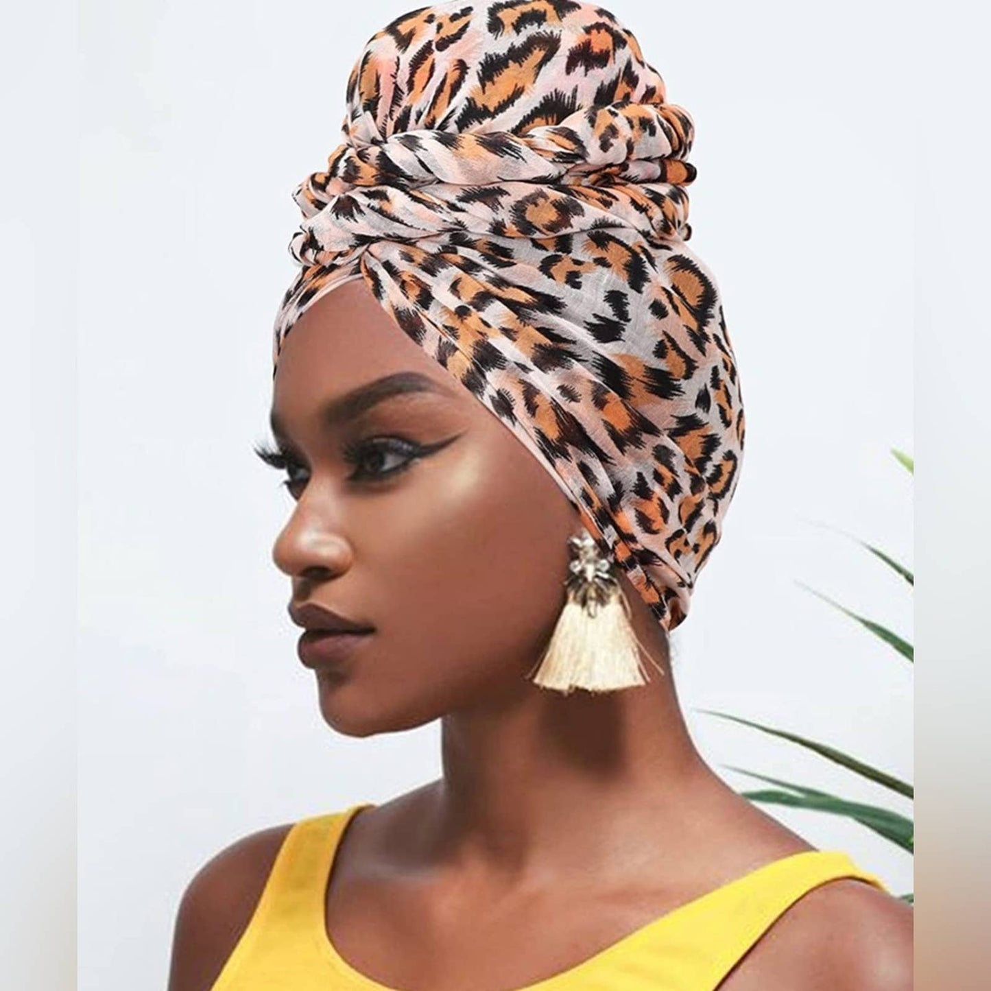 Turban Scarf Leopard Style Head Wraps - Passion of Essence Boutique