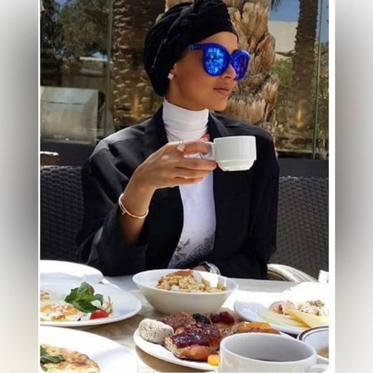 Royal Blue Stretch Turban African Head Wraps Scarf Soft Hijab for Locs Braids - Passion of Essence Boutique