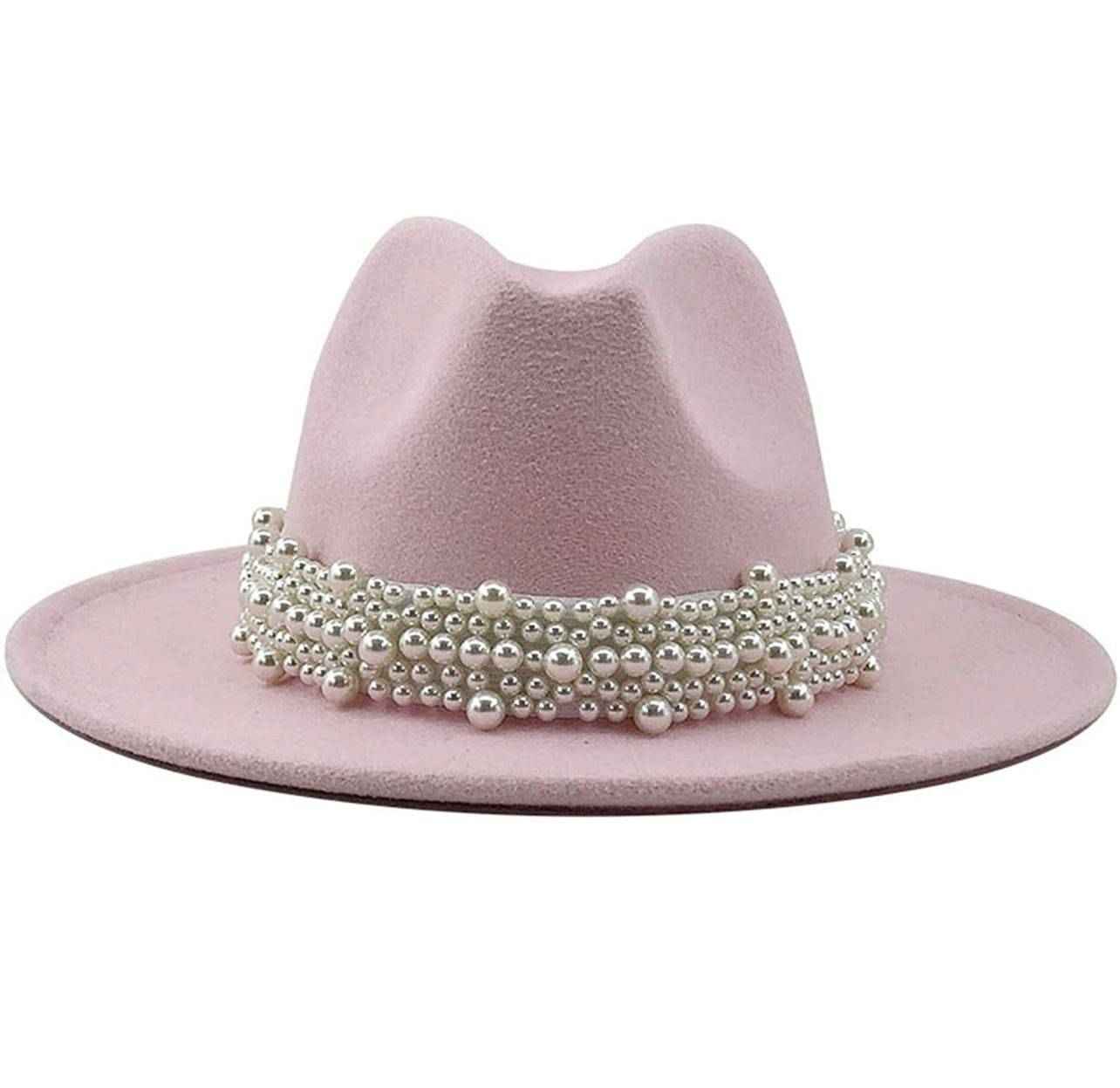 Women's Vintage Pearl Band Fedora