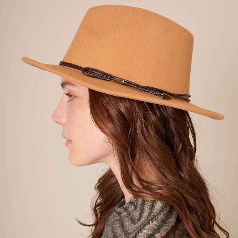 Faux Wool Fedora Adjustable Hat