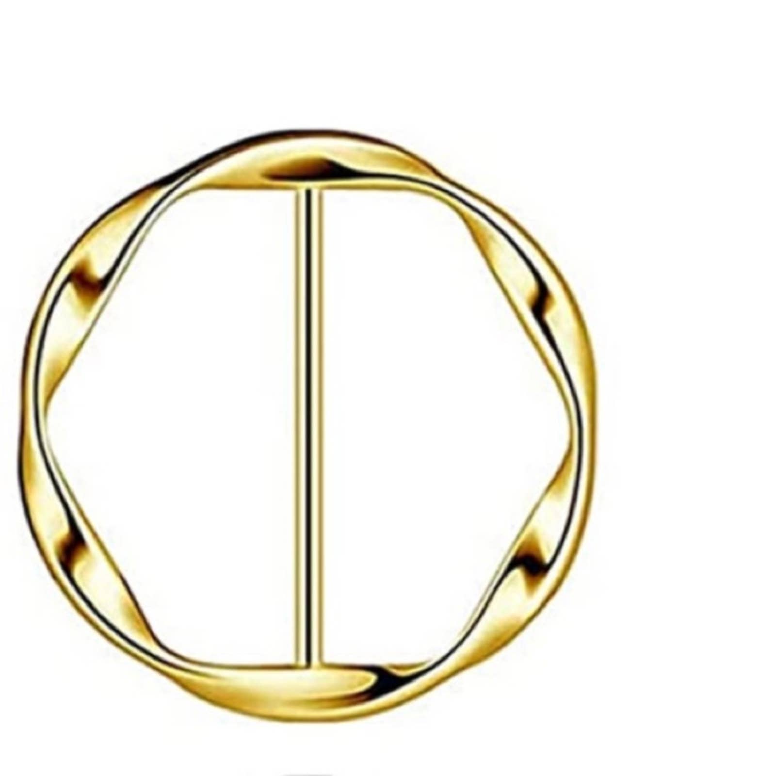 2 Pc Silk Scarf Ring Clip T-shirt Tie Clips - Passion of Essence Boutique