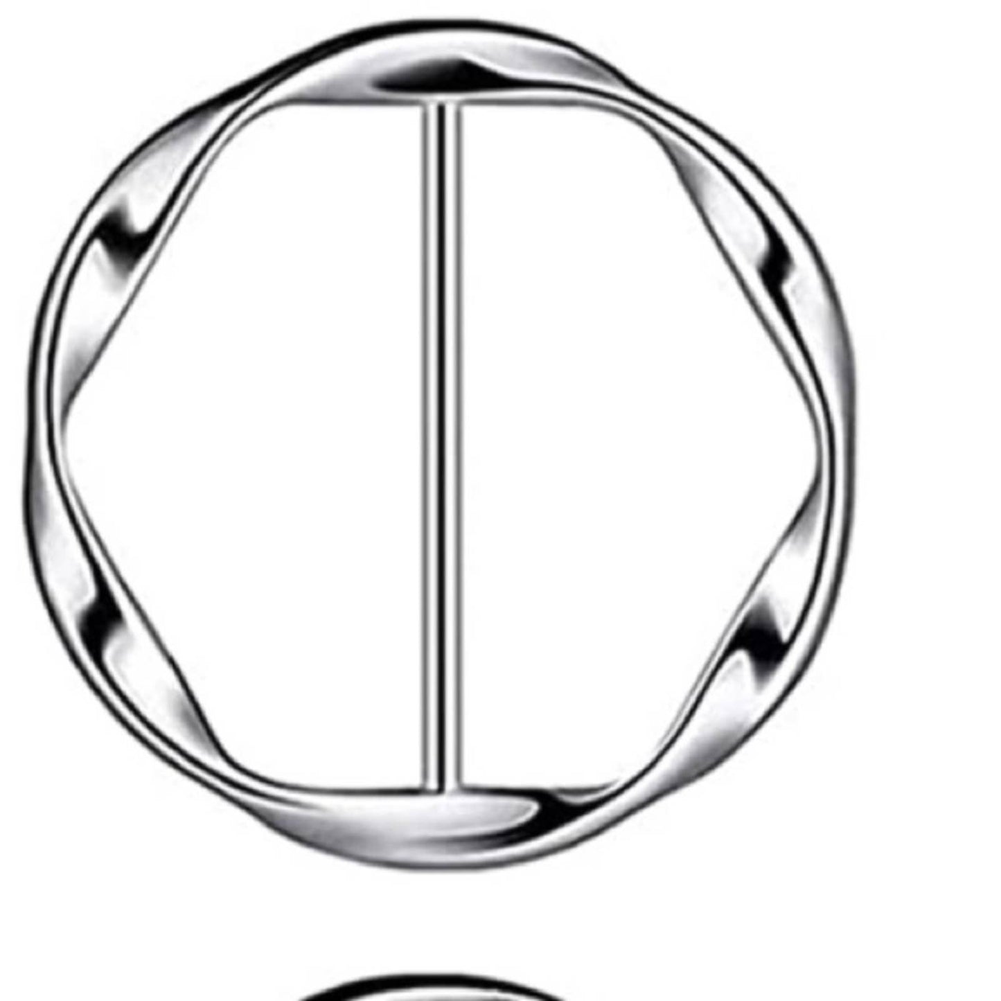 2 Pc Silk Scarf Ring Clip T-shirt Tie Clips - Passion of Essence Boutique