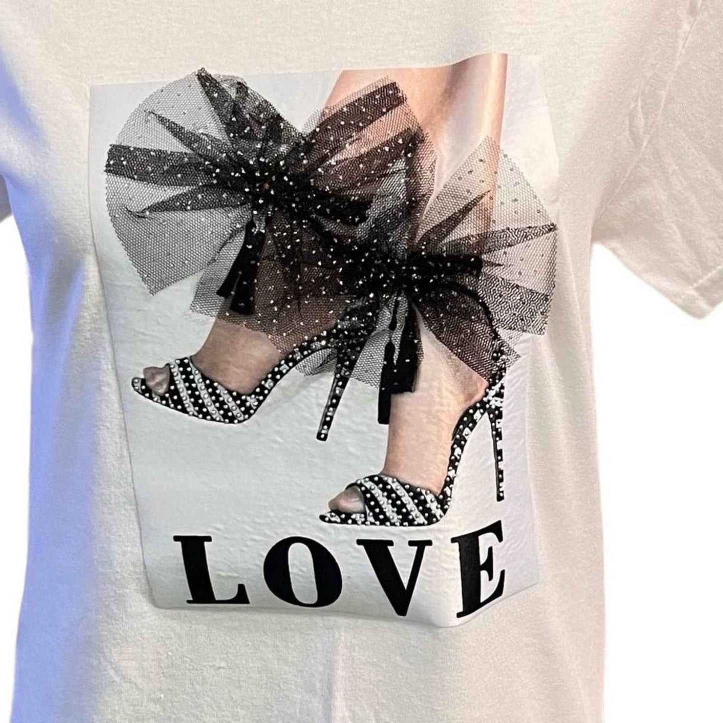 Love Stepping Heel Tee Shirt Custom Design