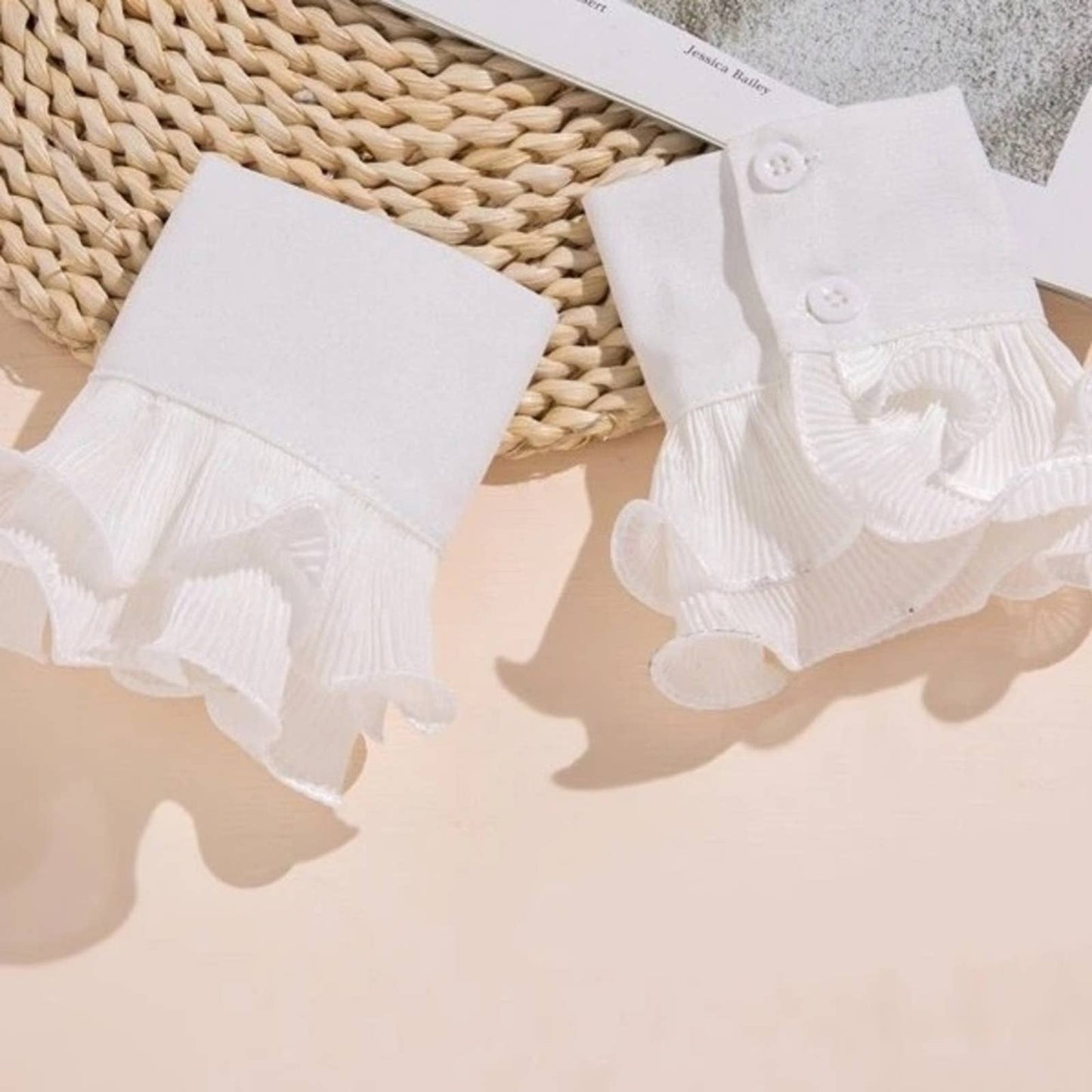 Sheer Ruffle Look Pull Up Arm Sleeves - Passion of Essence Boutique