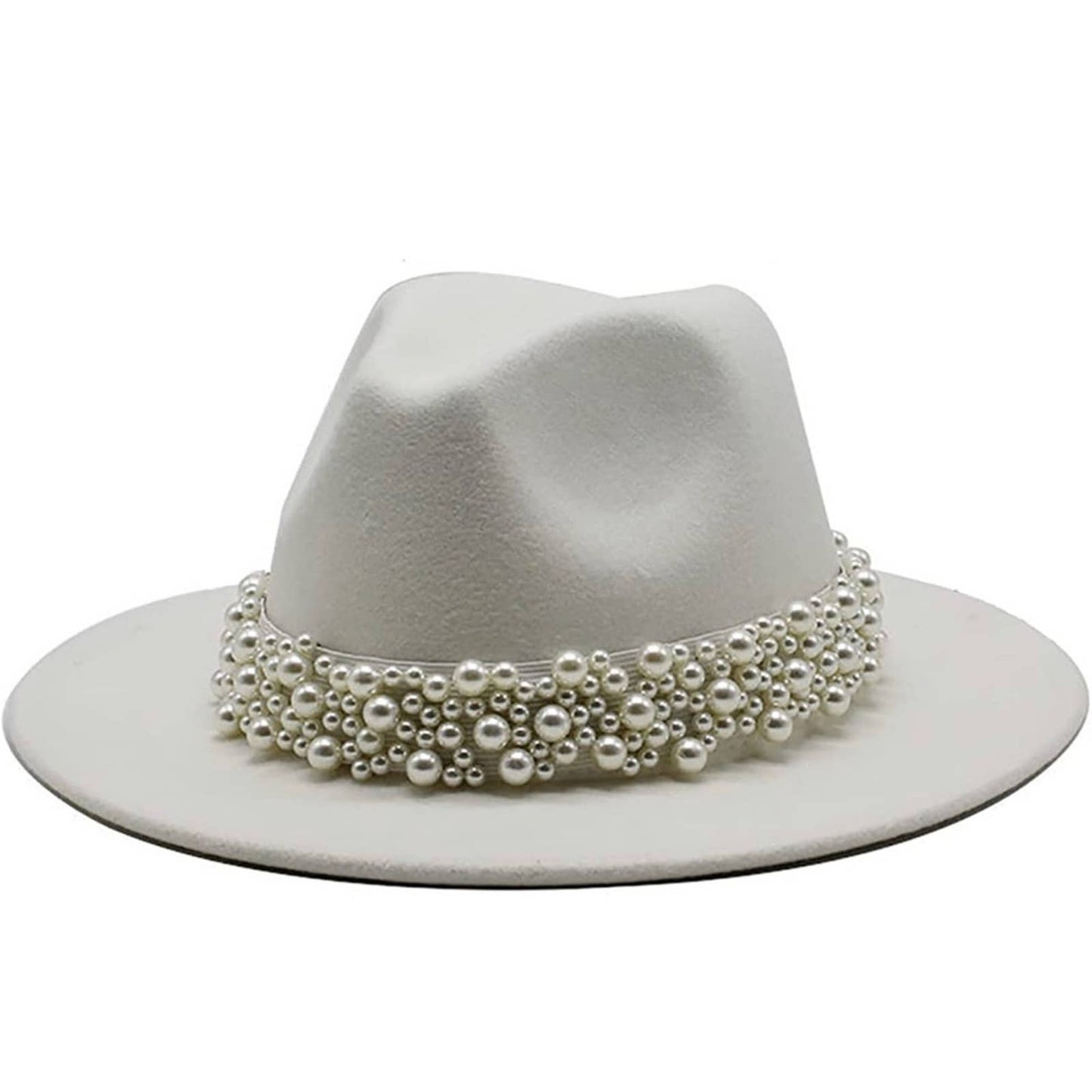 Pearl Stretch Band For Fedora Hats - Passion of Essence Boutique