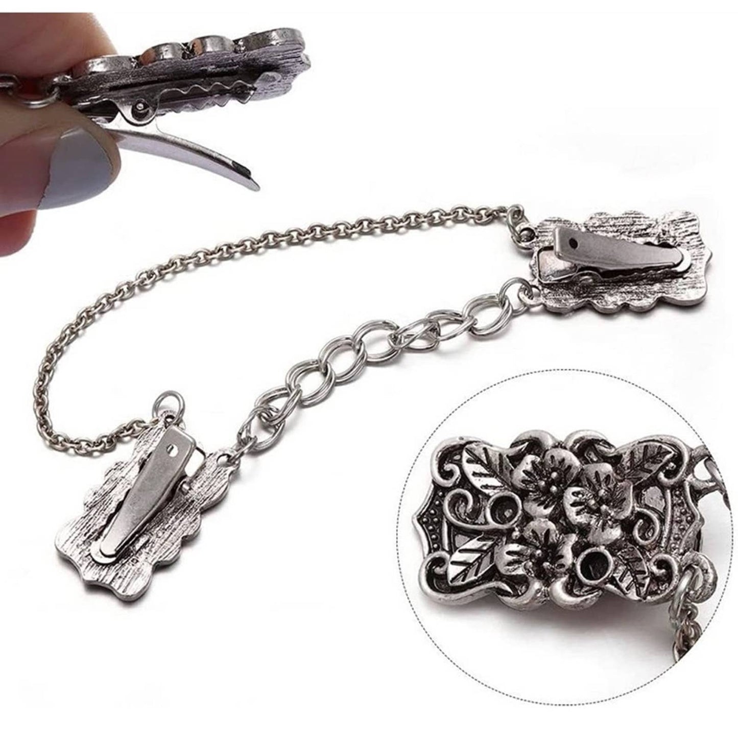 Collar Chain Clips Brooch Pins - Passion of Essence Boutique
