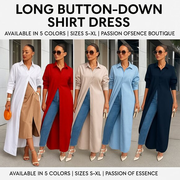 The Statement Shirt Dress Collection