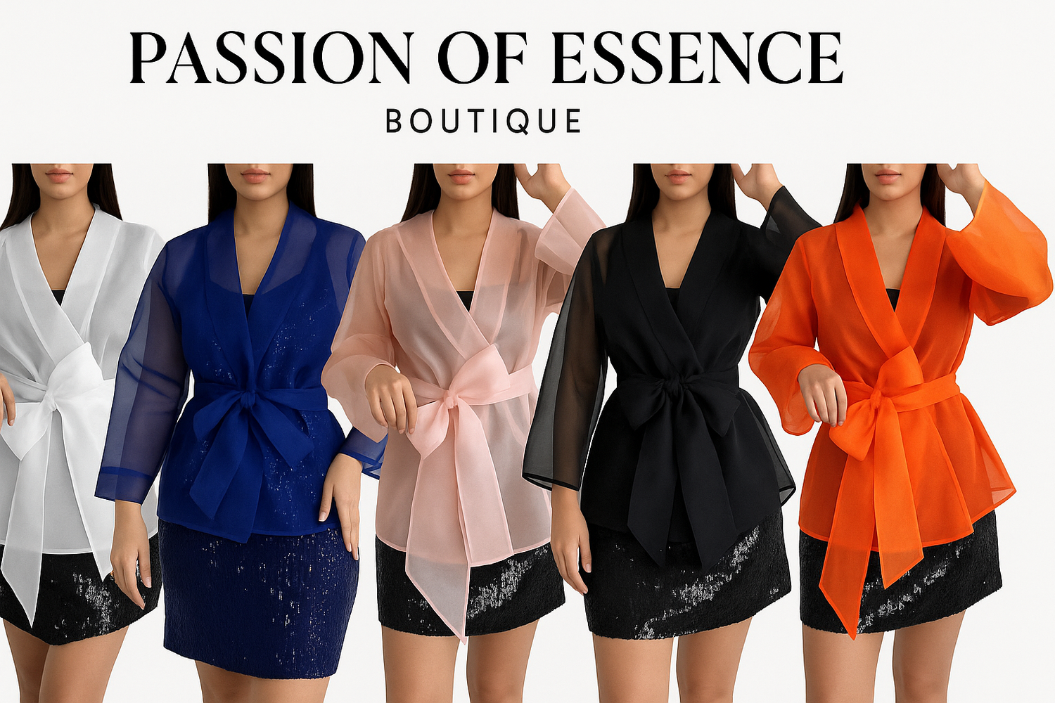 Wedding Guest Party Ready – Elegant Organza Wrap Tops