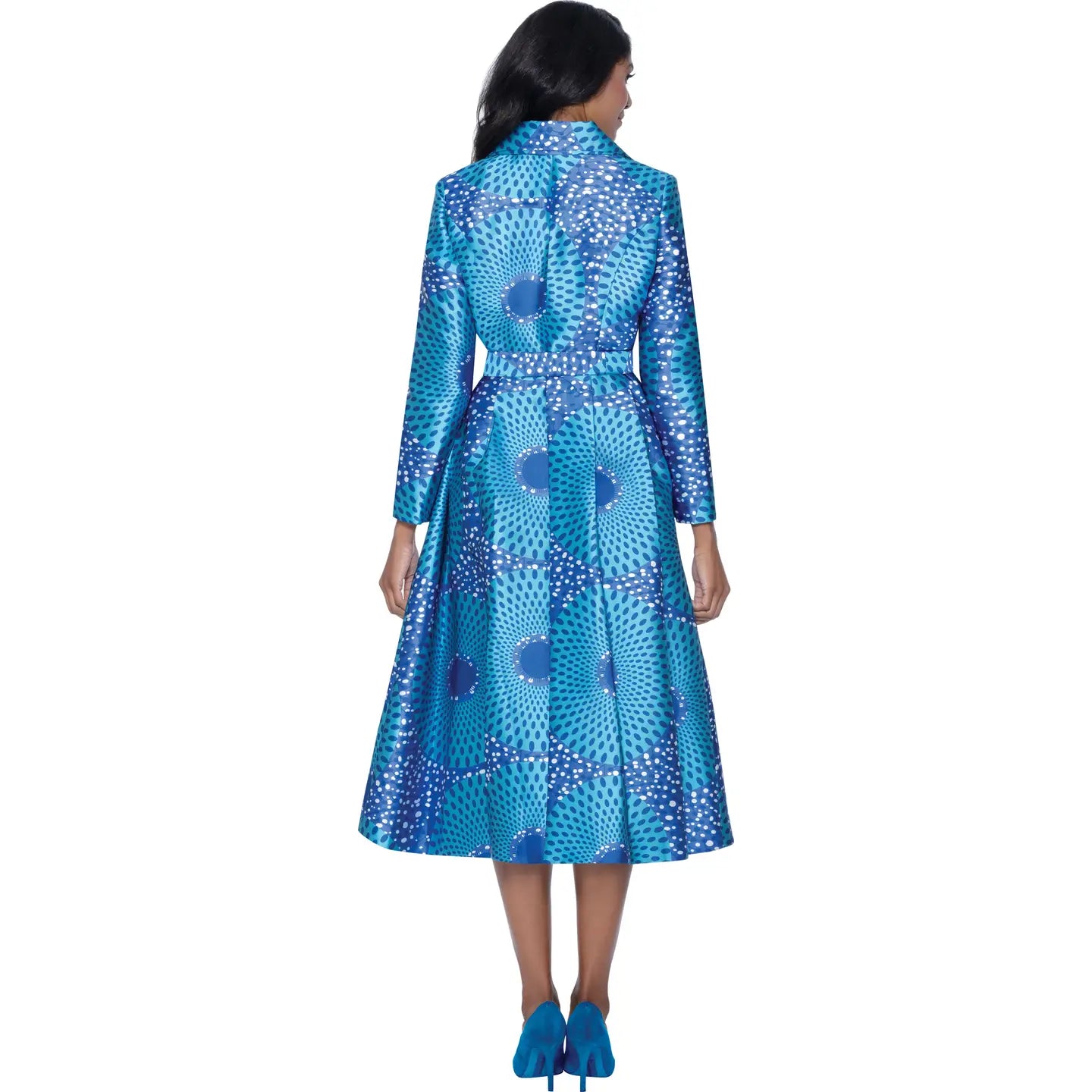 Nubiano A-Line Printed Dress DN100401 | Geometric Circle Design Passion of Essence Boutique Nubiano A-Line Printed Dress DN100401 | Geometric Circle Design Passion of Essence Boutique