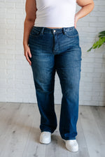 Load image into Gallery viewer, Muriel Mid Rise Control Top Classic Straight Jeans
