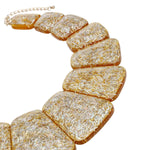 Load image into Gallery viewer, Bib Gold Resin Confetti Large Necklace for Women
