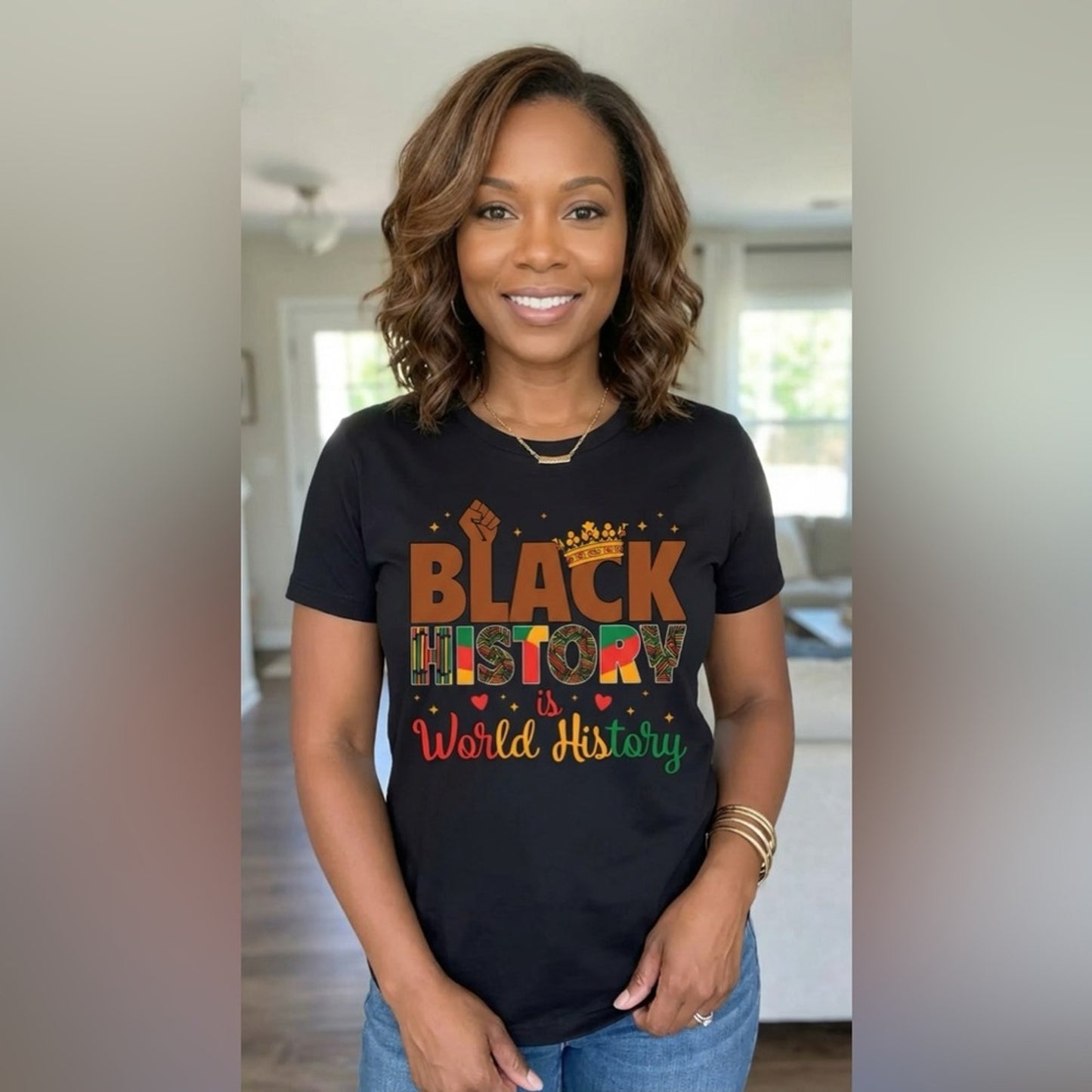 Black History World History Month Graphic T-Shirt