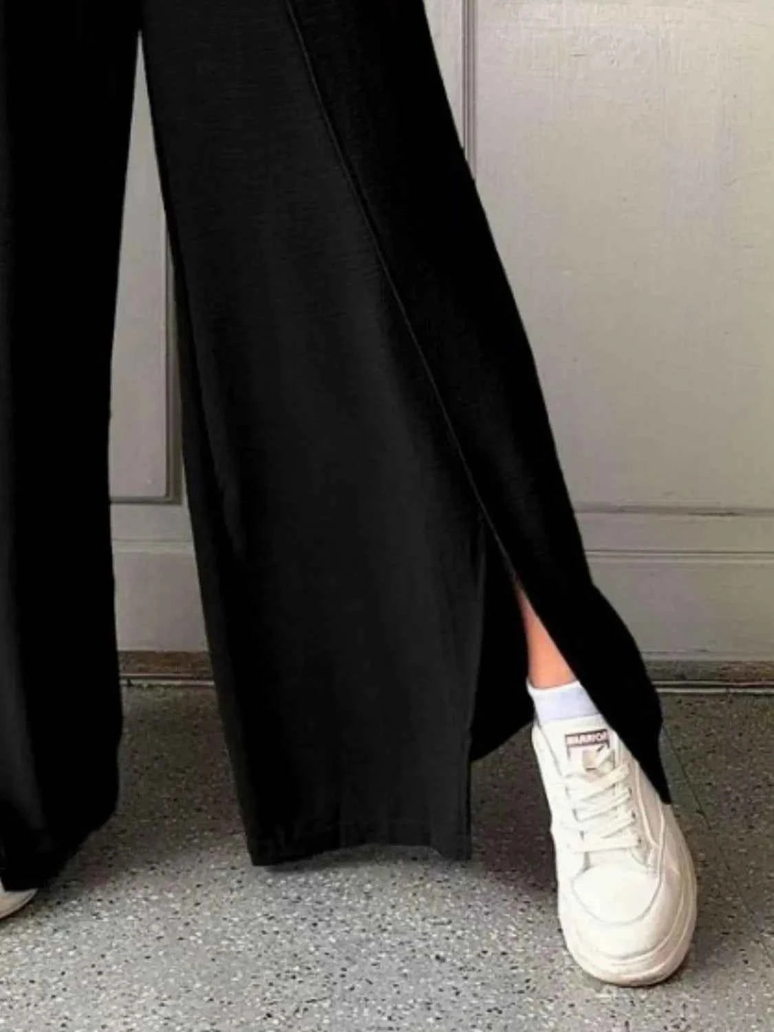Slit Wide Leg Pants
