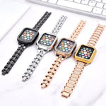 Load image into Gallery viewer, Rhinestone Crystal Bling Apple Watch Case Frame
